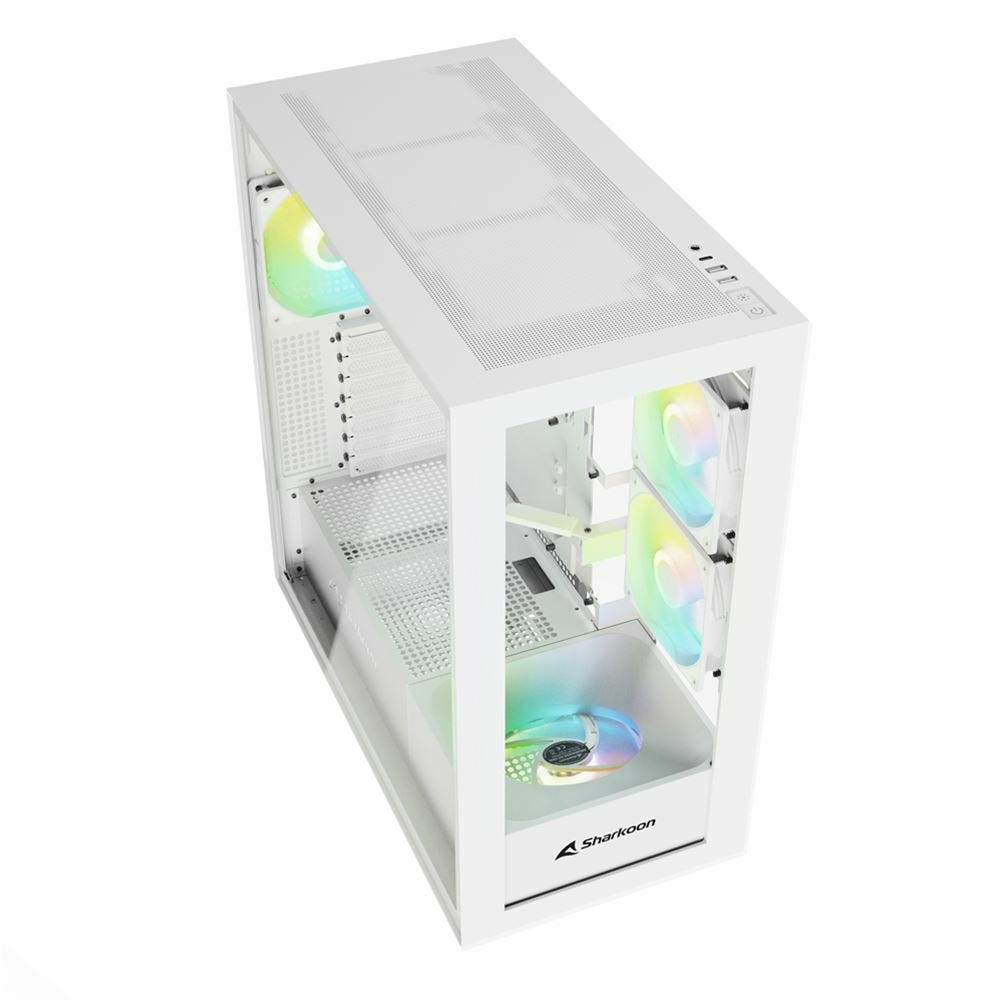 Caja Pc Sharkoon Rebel C60 Rgb Blanca, 4044951040049