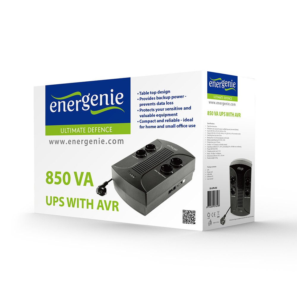 EAN 8716309076098 - Gembird EG-UPS-002 sistema de alimentación ininterrumpida (UPS) 0,85 kVA 510 W 4 salidas AC imagen 5