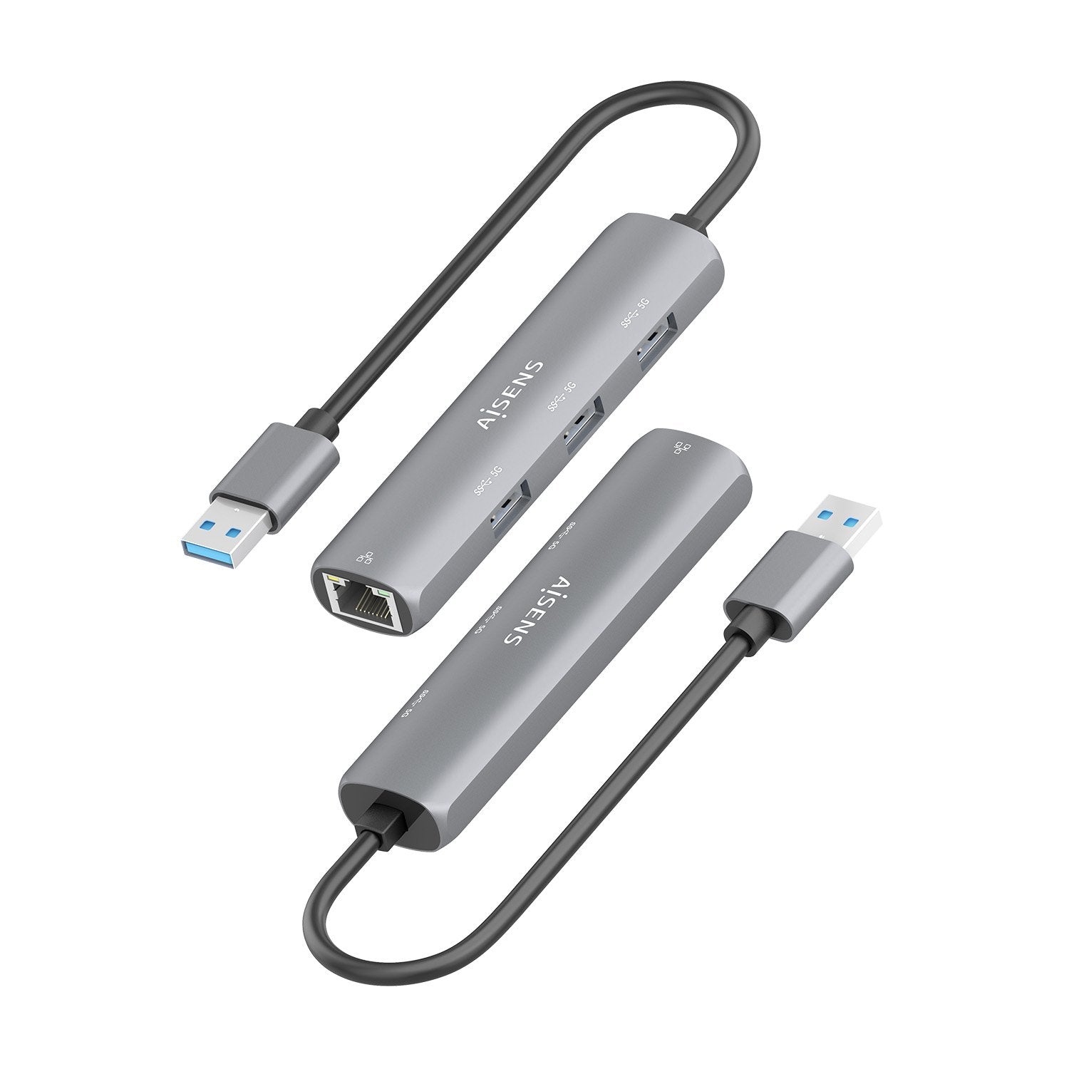EAN 8435739903964 - AISENS ASUC-4P034-GR base para portátil y replicador de puertos Alámbrico USB 3.2 Gen 1 (3.1 Gen 1) Type- imagen 3
