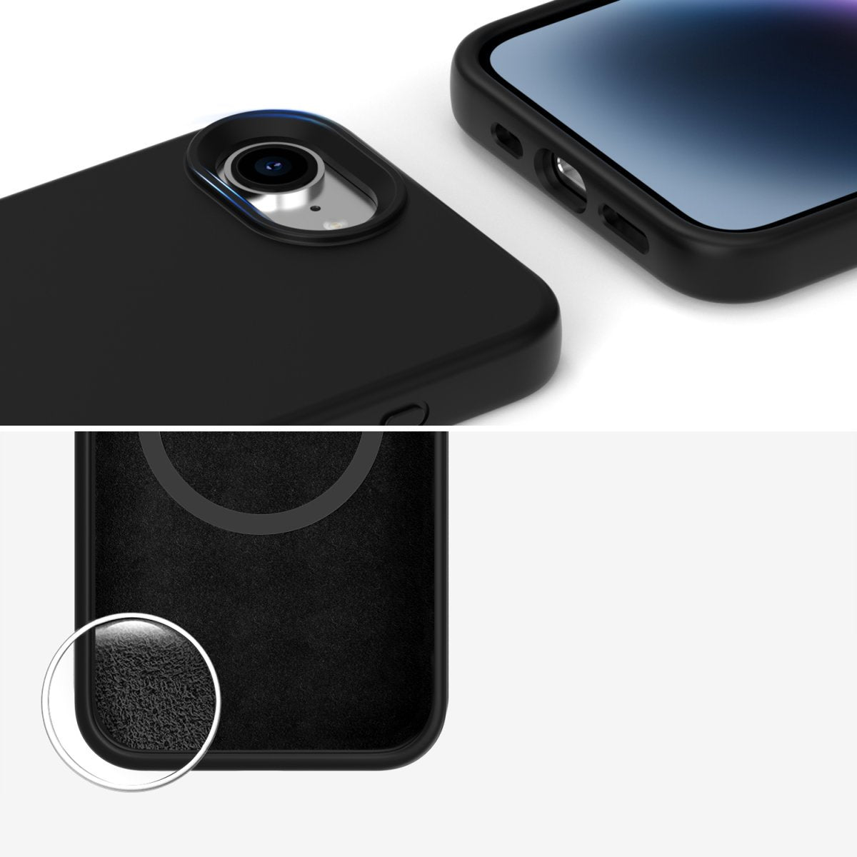 4smarts Funda De Silicona Cupertino Para Apple Iphone 16e Magsafe-Kompatibel