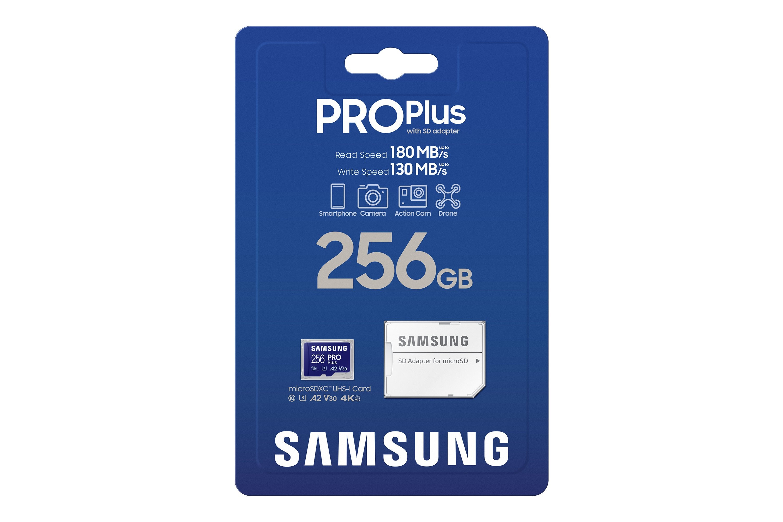 Samsung Pro Plus Microsd 256gb Uhs-I U3 Full Hd 4k Uhd 180mb S Read 130mb S Write Memory Card Incl Sd-Adapter 2023