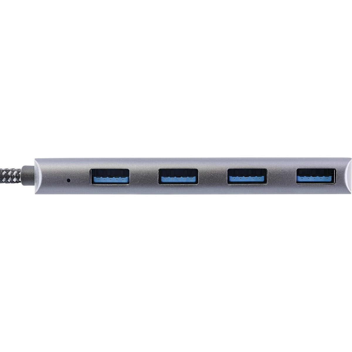 Inline Usb 3.2 Hub, Usb Tipo C A 4x Usb A 10 Gb/S, Aluminio, Gris
