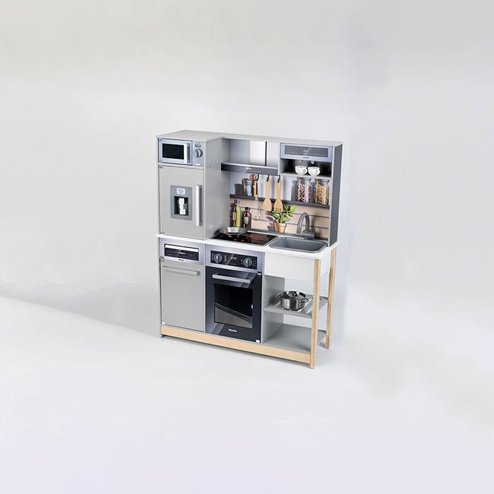 Cocina De Juguete Theo Klein Miele Family Cocina De Madera, Gris 7194