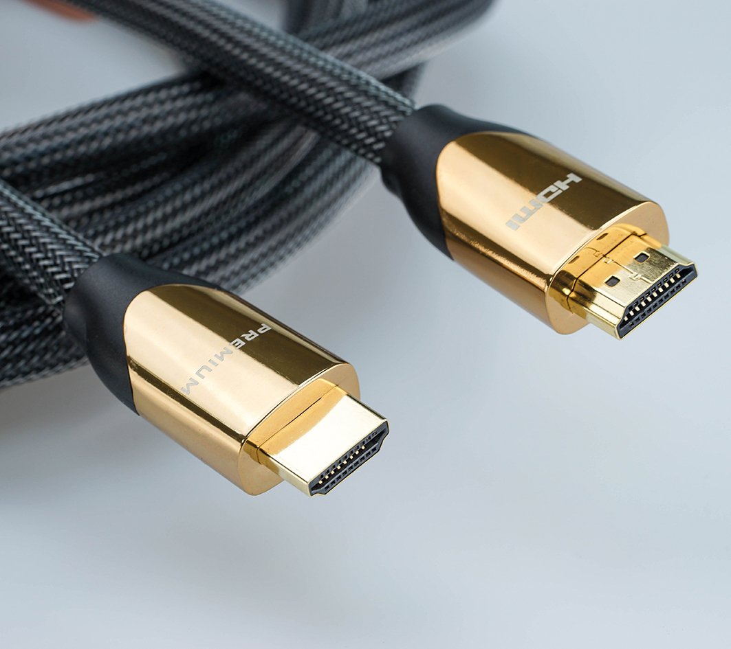 Roline 4k Premium Hdmi Ultra Hd Cable Mit Ethernet, St St, Schwarz, 1 M