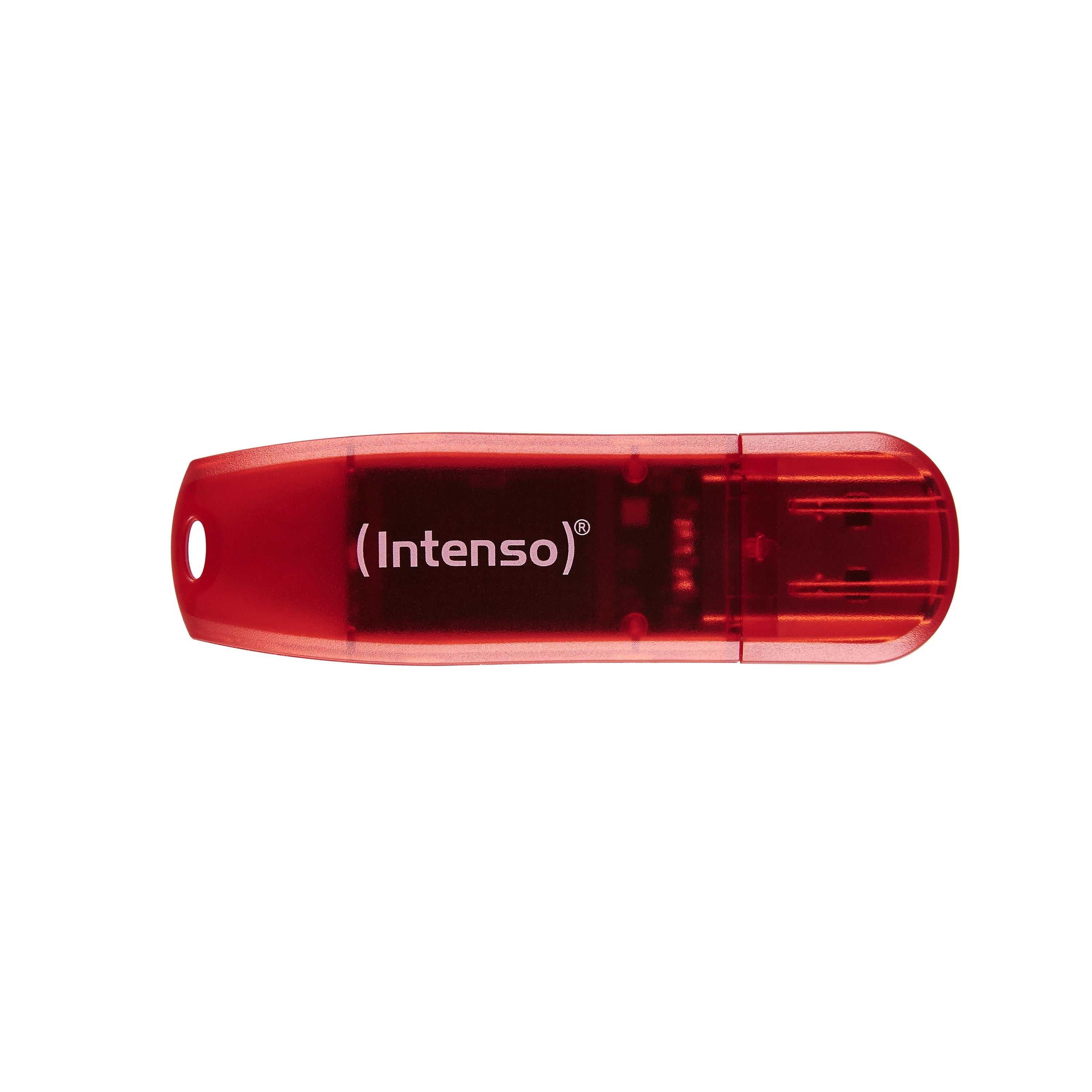 EAN 4034303029976 - Intenso Rainbow Line unidad flash USB 128 GB USB tipo A 2.0 Rojo, Transparente imagen 1