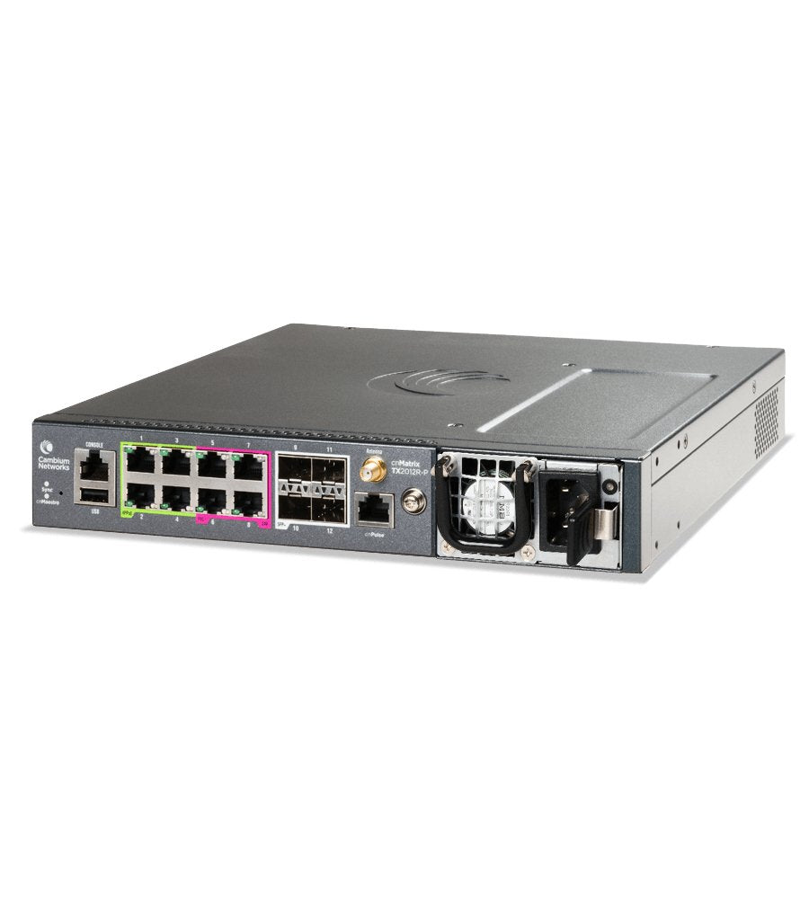 Cambium Networks Cnmatrix Tx 2012r-P - Poe Switch 8 X 1gbps, And 4 Sfp+