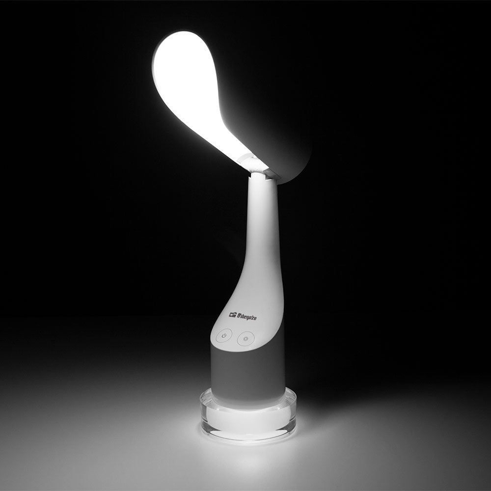 Orbegozo Lp 3000 Lampara Led Escritorio - Luz Regulable - Base Con 7 Colores - Bateria Recargable - Ideal Para Lectura