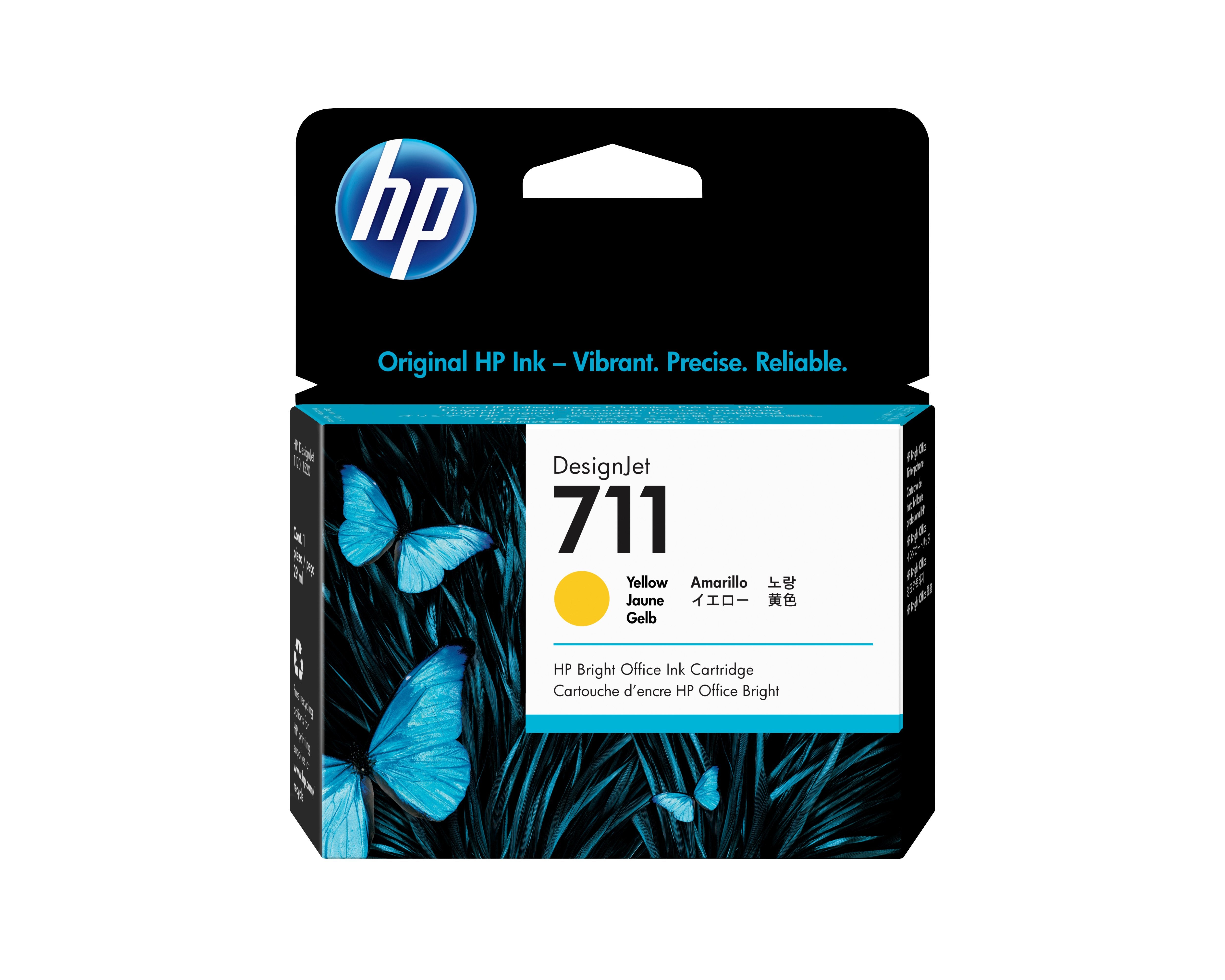 EAN 0886112841157 - HP 711 29-ml Yellow DesignJet Ink Cartridge cabeza de impresora Inyección de tinta térmica imagen 1