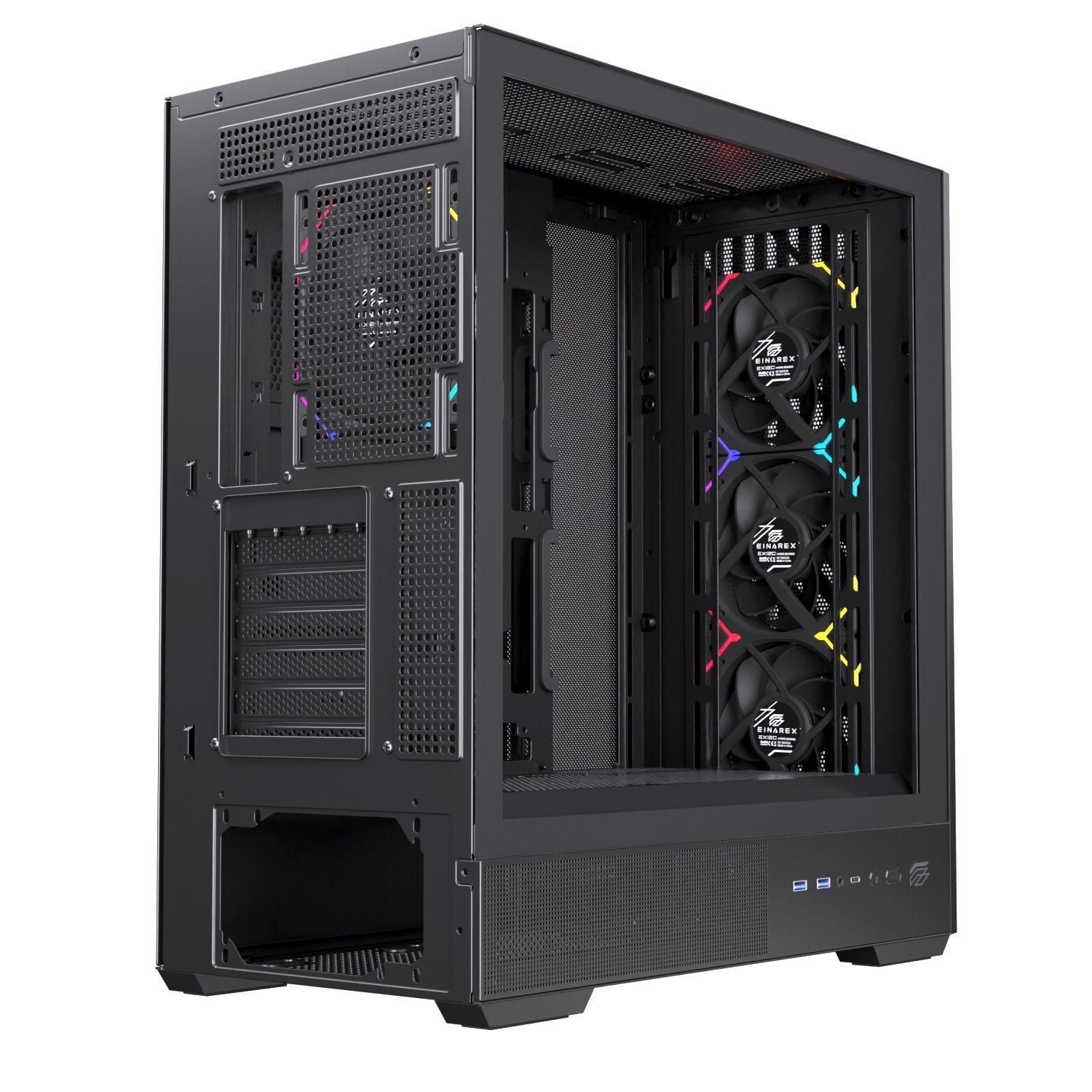 EAN 6977277360059 - Einarex EXCS-PL-800R-B carcasa de ordenador Midi Tower Negro imagen 7