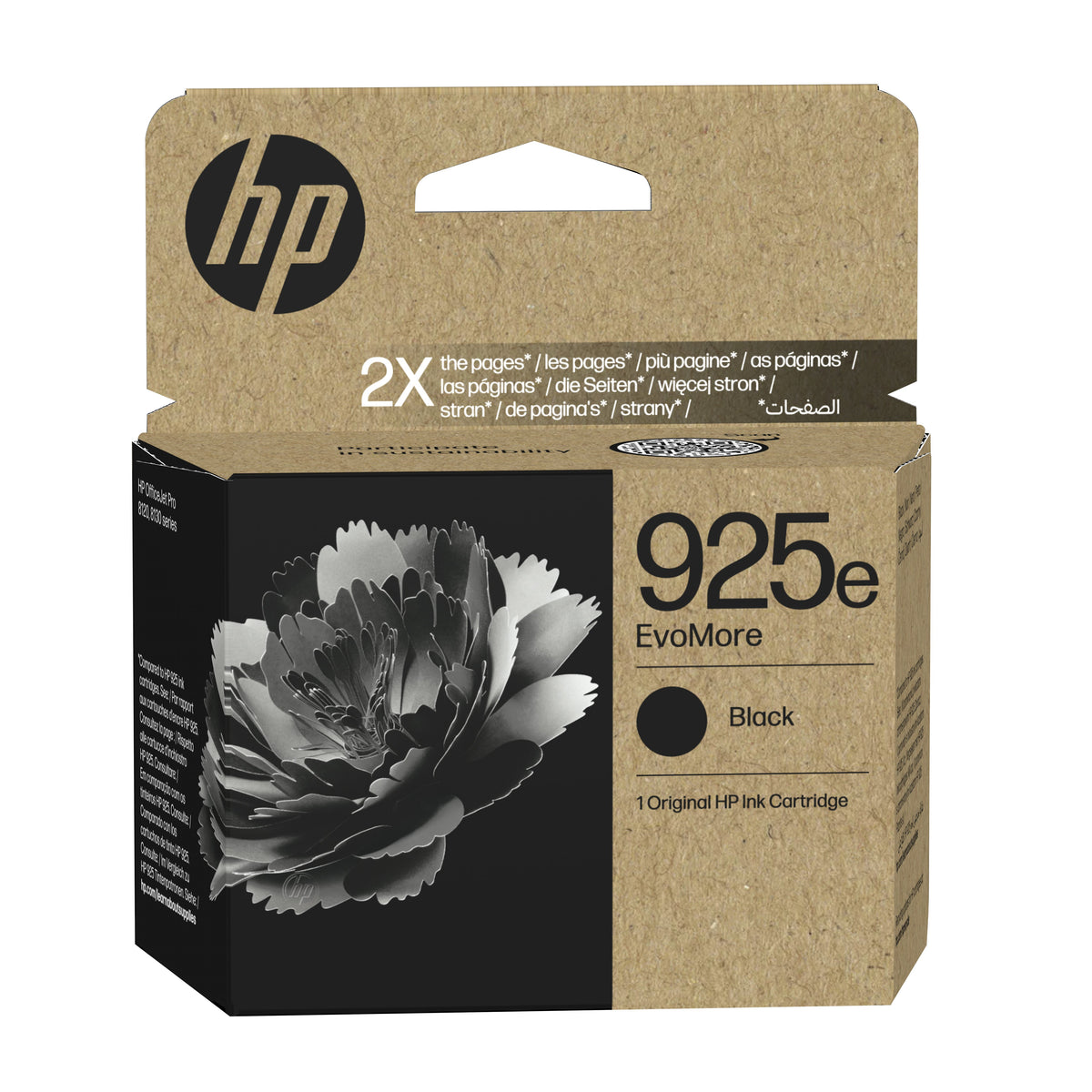 EAN 0199764687777 - HP 925e EvoMore Black Original Ink Cartridge cartucho de tinta 1 pieza(s) Alto rendimiento (XL) Negro imagen 1