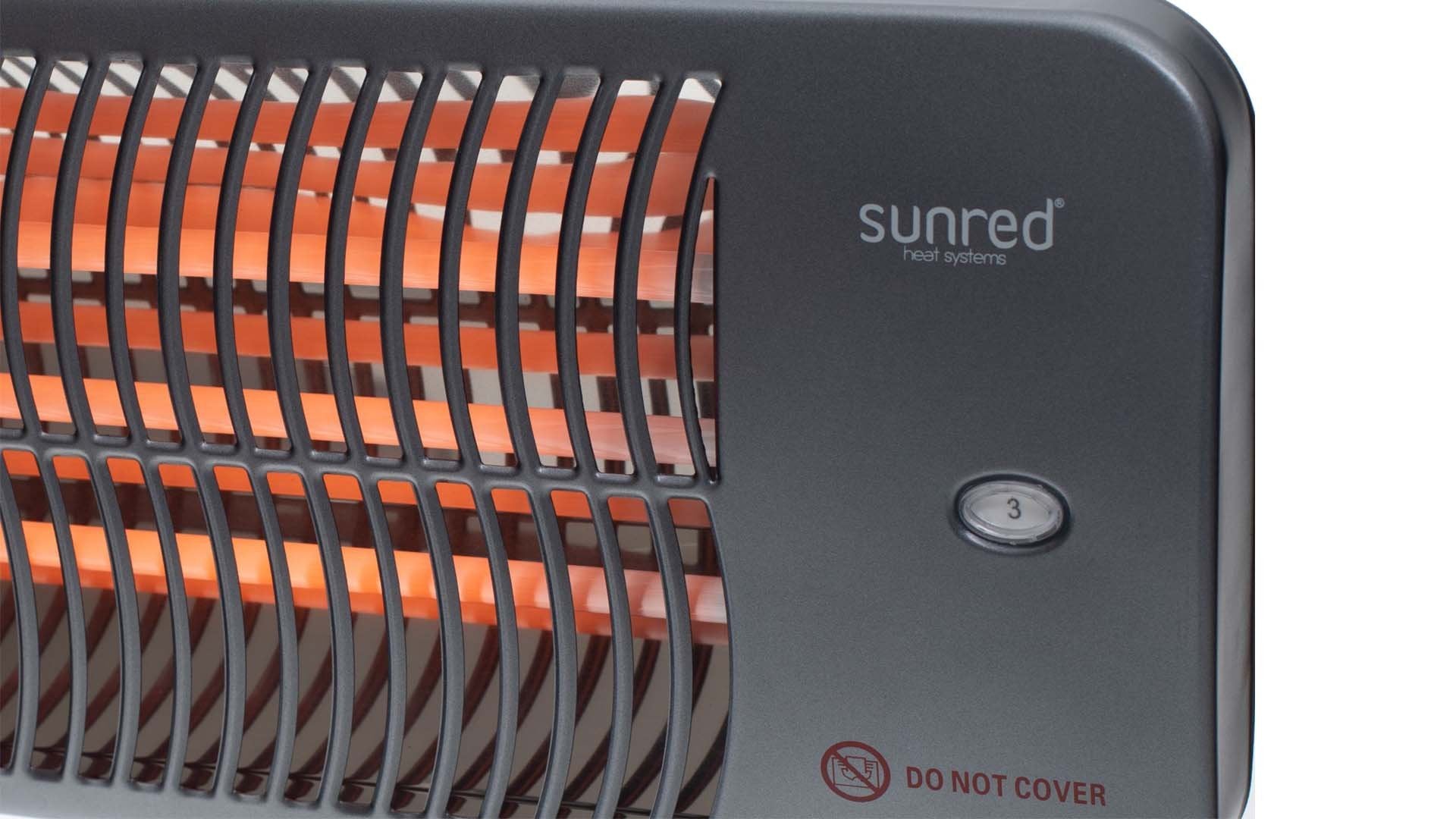 EAN 8719956290688 - Sunred LUG-2000W calefactor eléctrico Exterior Negro Calefactor eléctrico de cuarzo imagen 6