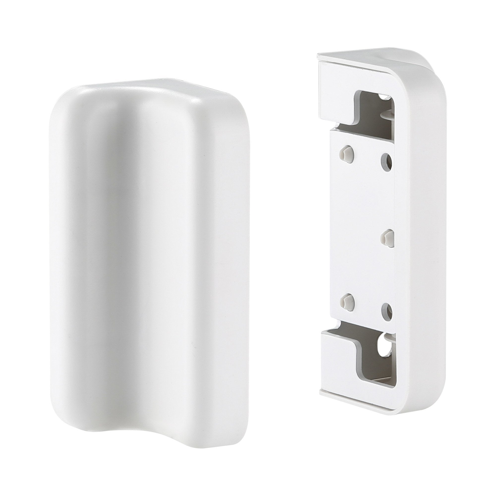 Soporte De Montaje Inline Slatwall Para Soporte De Pared Panel, Blanco, 2 Uds. Par