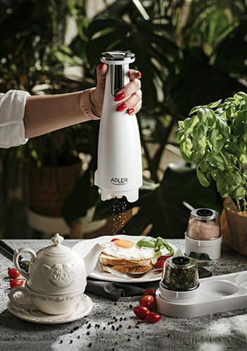 EAN 5903887809788 - Adler AD 4449W molinillo de especias Juego de salero y pimentero Acero, Blanco imagen 8