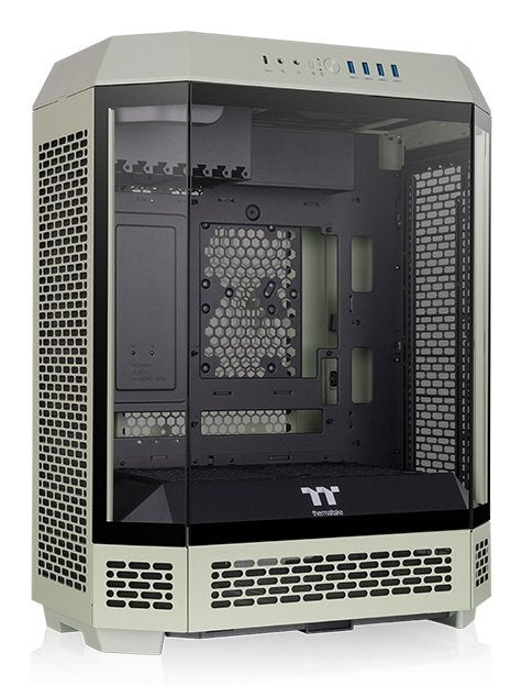 Caja Pc Thermaltake The Tower 600 Verde Claro, Vidrio Templado X 3 Ca-1z1-00mewn-00