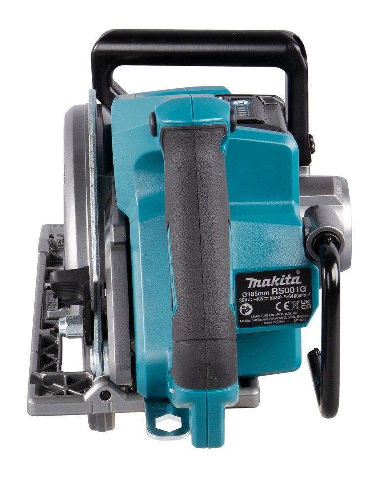 Sierra Circular Inalámbrica Makita Rs001gz Xgt, 40 Voltios (Azul/Negro, Sin Batería Ni Cargador)