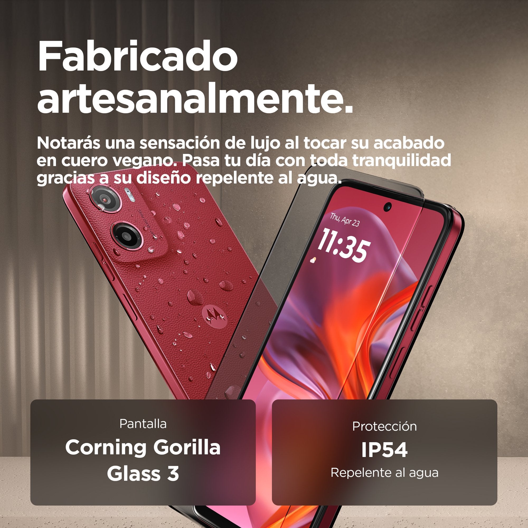 EAN 0840023287763 - Motorola moto g05 16,9 cm (6.67") SIM doble Android 15 4G USB Tipo C 4 GB 256 GB 5200 mAh Rojo imagen 16