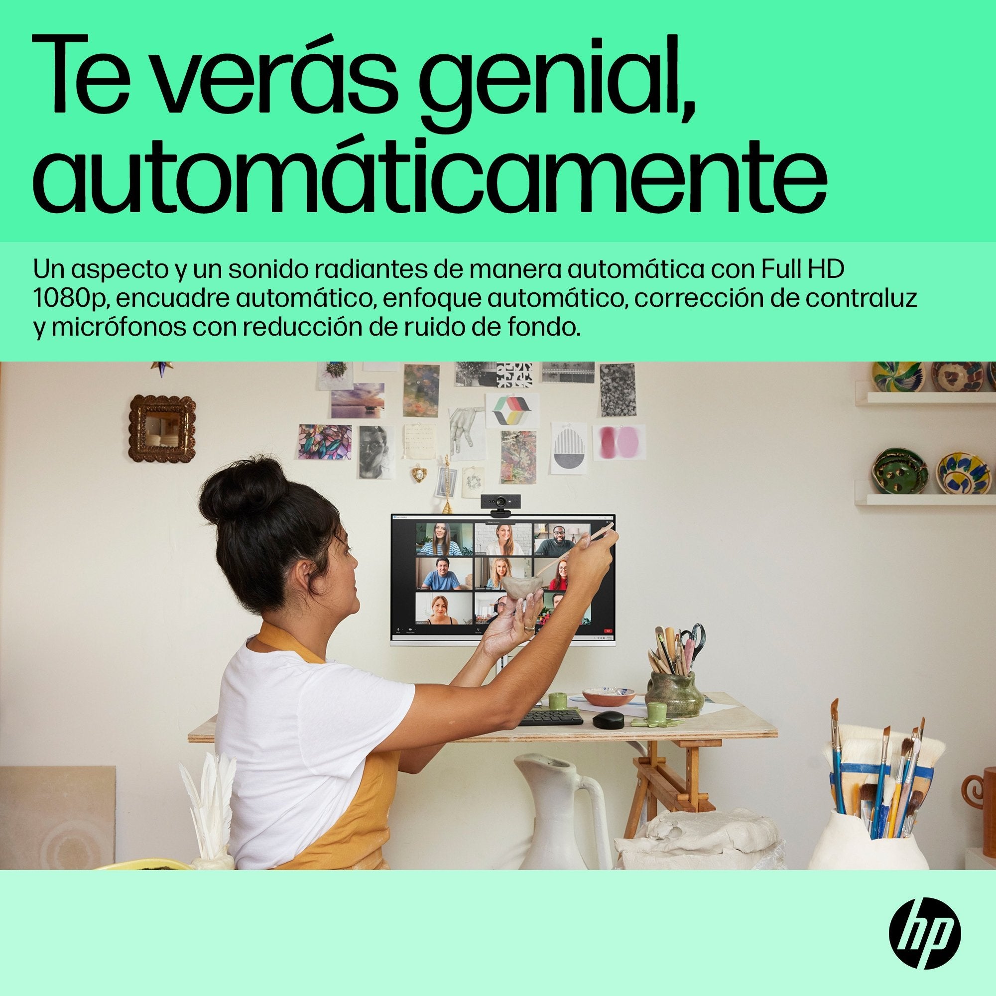 EAN 0196786757648 - HP 620 FHD Webcam cámara web 4 MP 1920 x 1080 Pixeles USB Negro imagen 18
