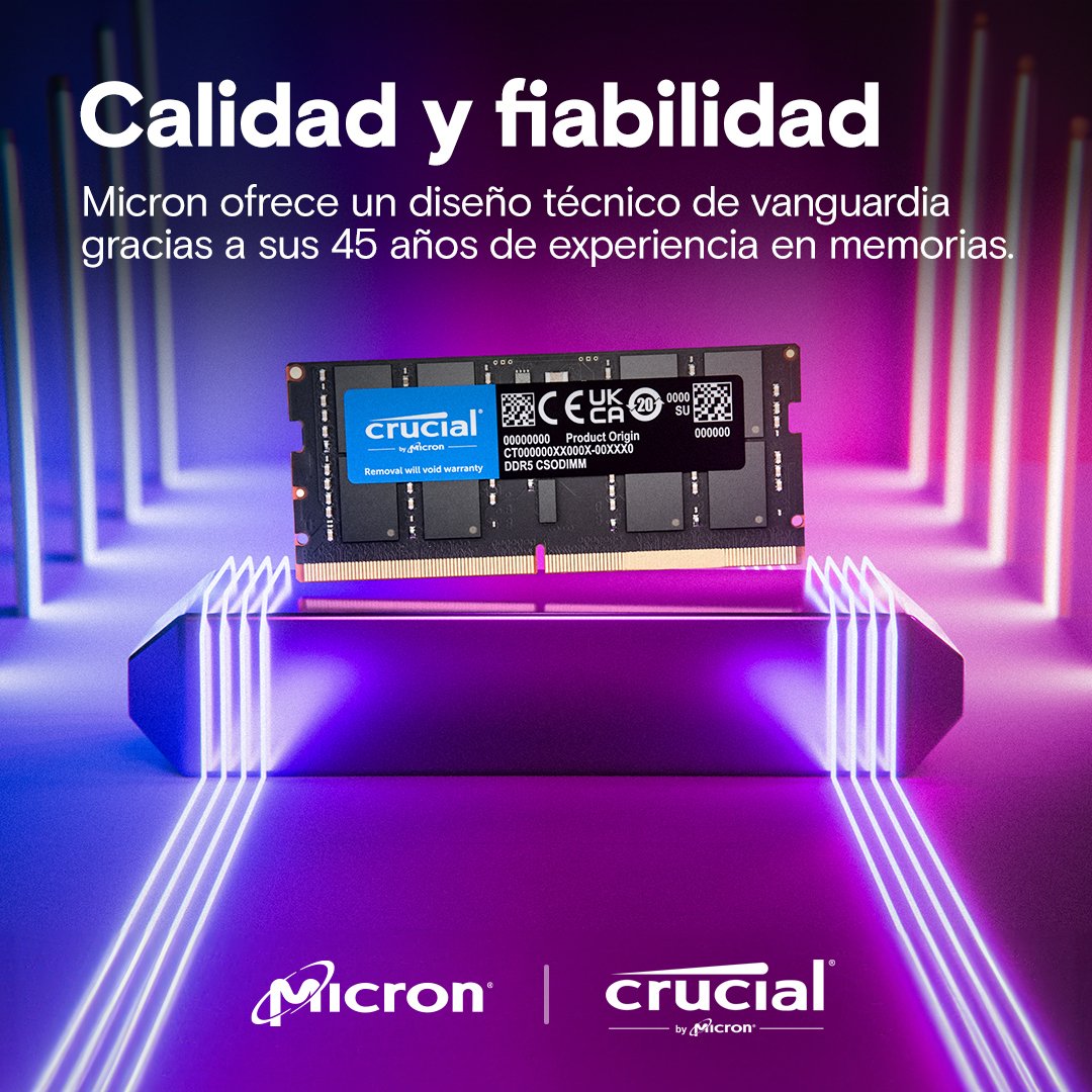 Pamiec Do Notebooka Ddr5 Csodimm 32gb (216gb)/6400 Cl52