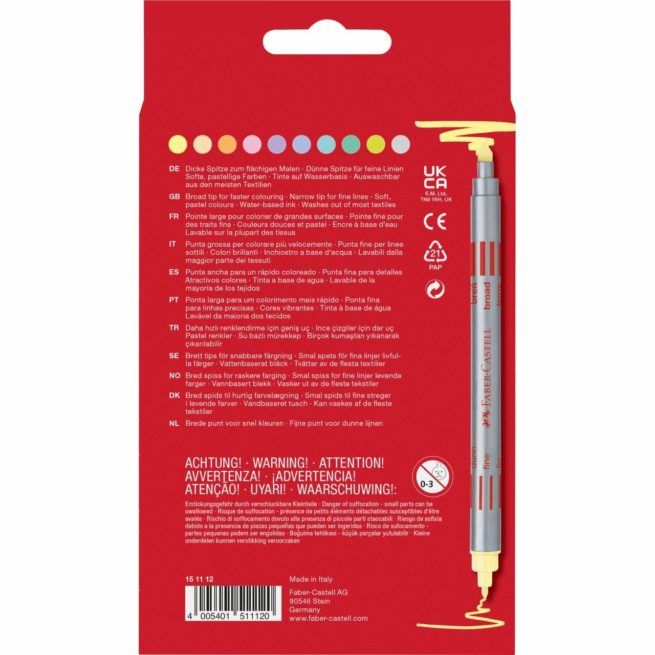 Faber-Camell Doppelfasermaler 10er Etui Pamell