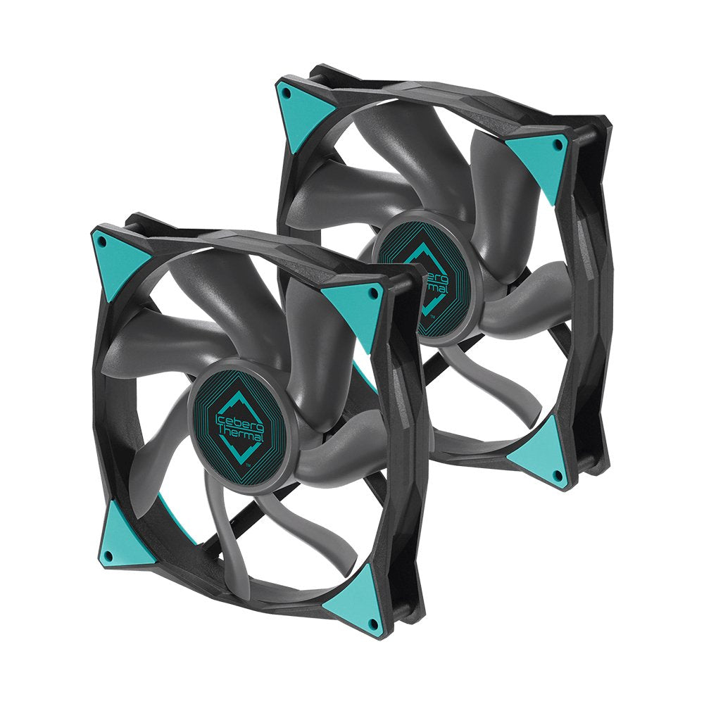 EAN 1230000071482 - Iceberg Thermal IceGALE Carcasa del ordenador Ventilador 14 cm Negro 2 pieza(s) imagen 1