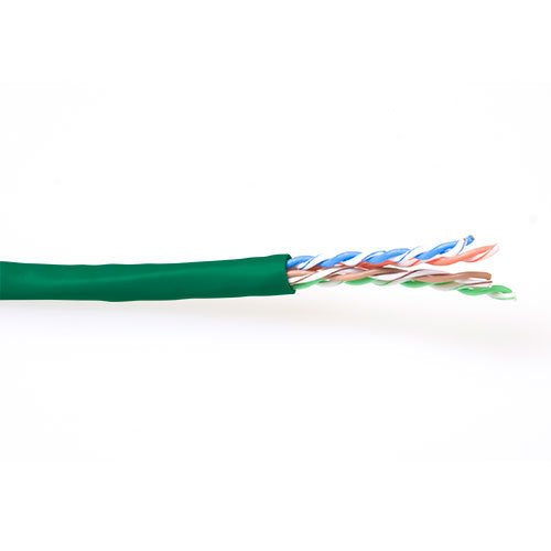 Bobina Cat 6 U/Utp 100m Flexible Verde, Awg24 Cu Pvc Act