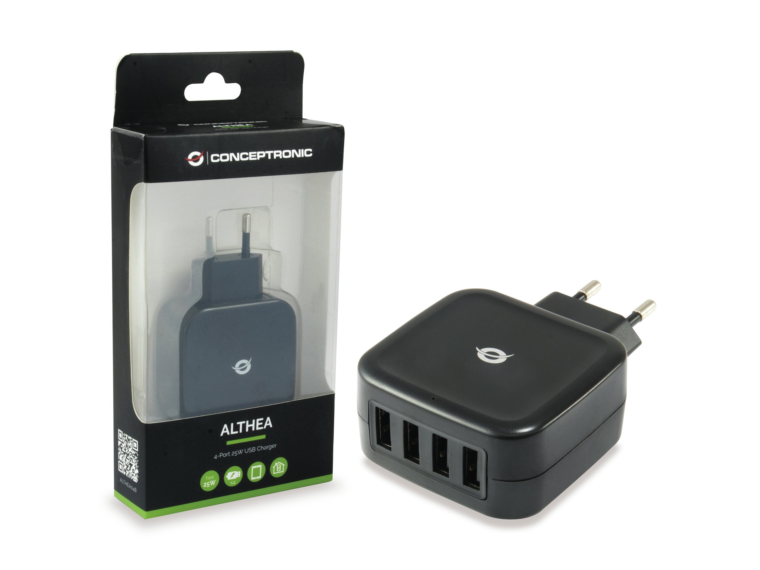 Cargador De Pared Conceptronic Althea 5v 4xusb (5x 1a) 25w