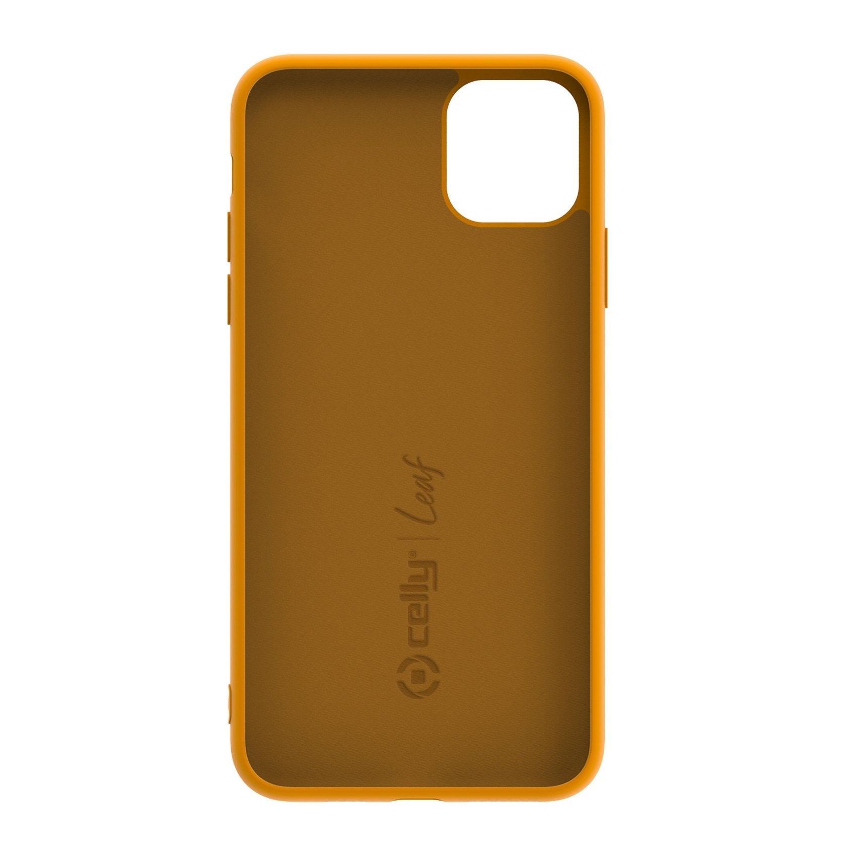 Carcasa Trasera Celly Leaf Para Iphone 11 Pro Max, Amarilla