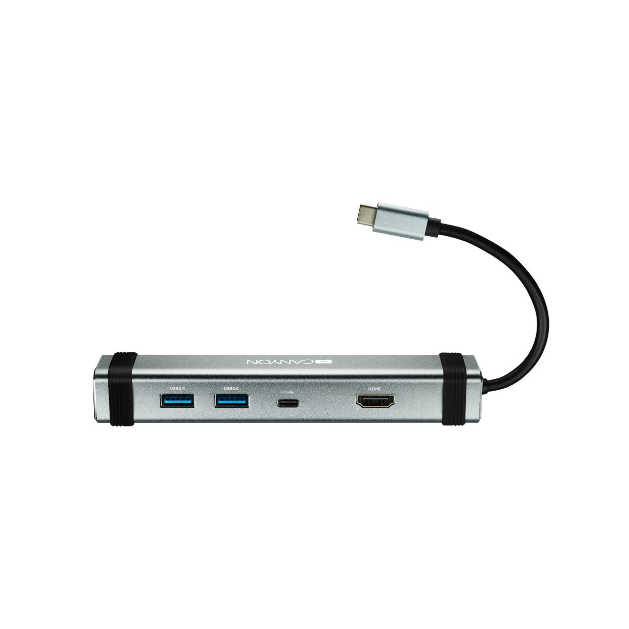 Hub 4 Puertos Usb-C Gris Canyon