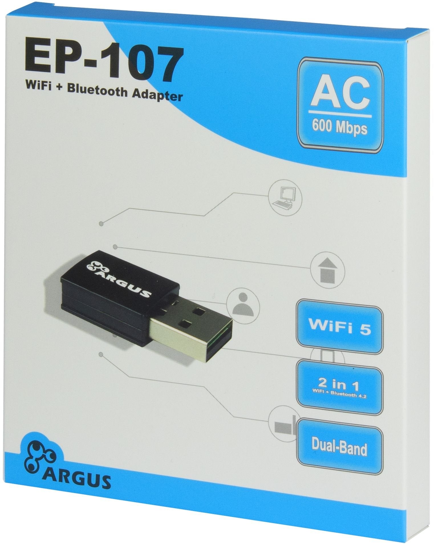 EAN 4260455648837 - Inter-Tech 88883056 adaptador y tarjeta de red WLAN / Bluetooth 600 Mbit/s imagen 2