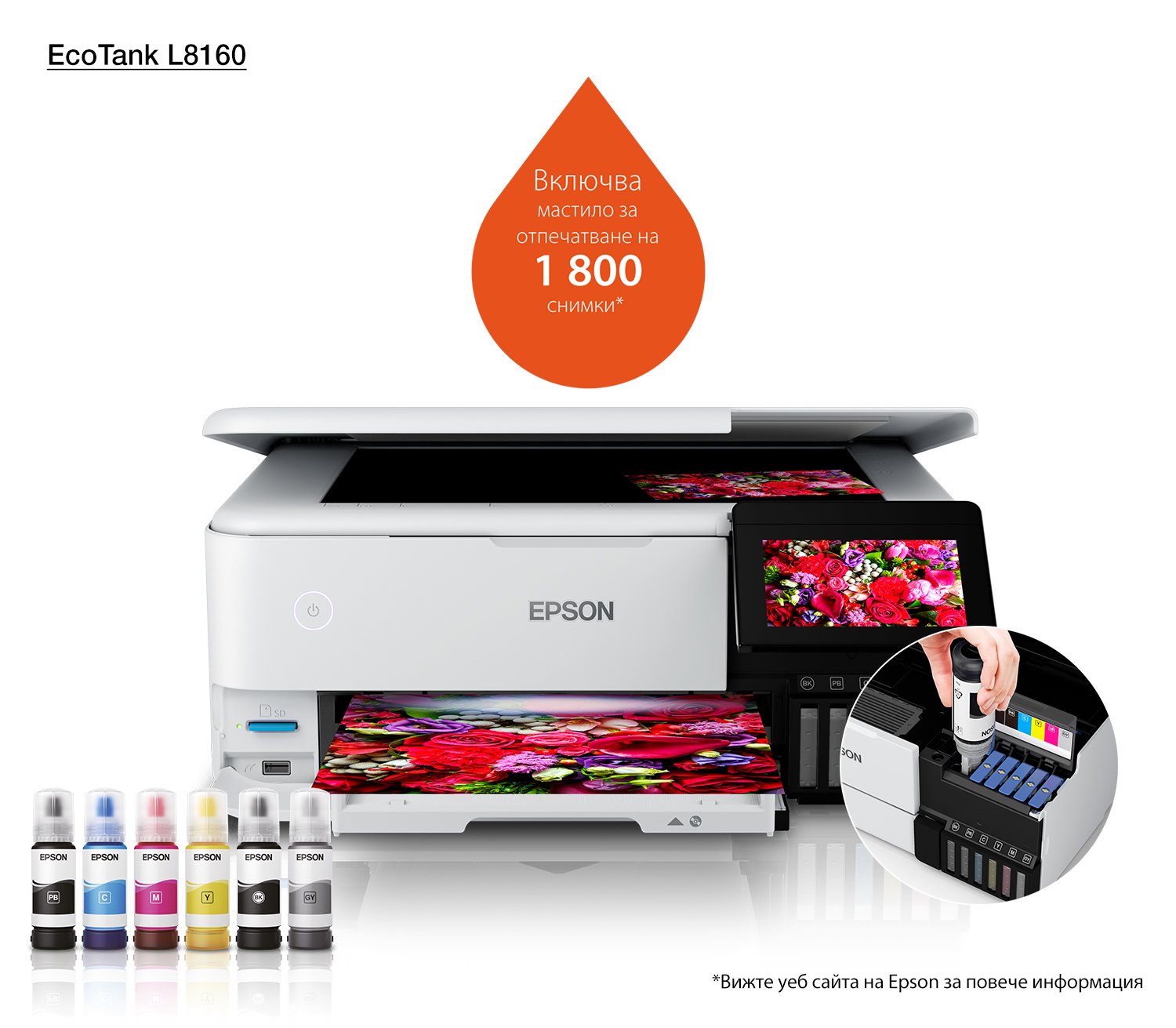 EAN 8715946676340 - Epson EcoTank L8160 Inyección de tinta A4 5760 x 1440 DPI 32 ppm Wifi imagen 16