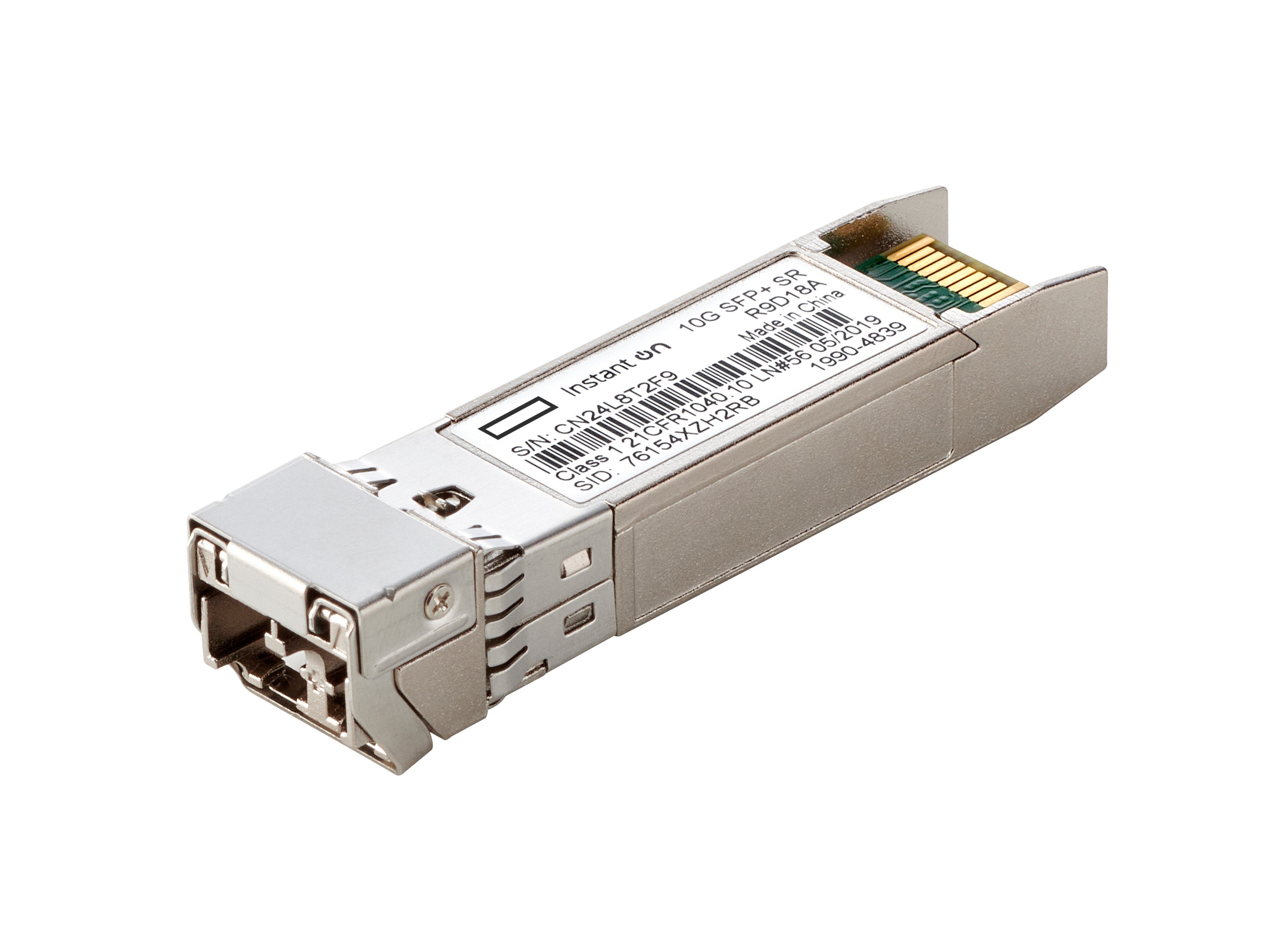 EAN 0190017566955 - HPE Aruba Networking Networking Instant On 10G SFP+ LC SR 300m OM3 MMF Transceiver Cable de fibra óptica imagen 1