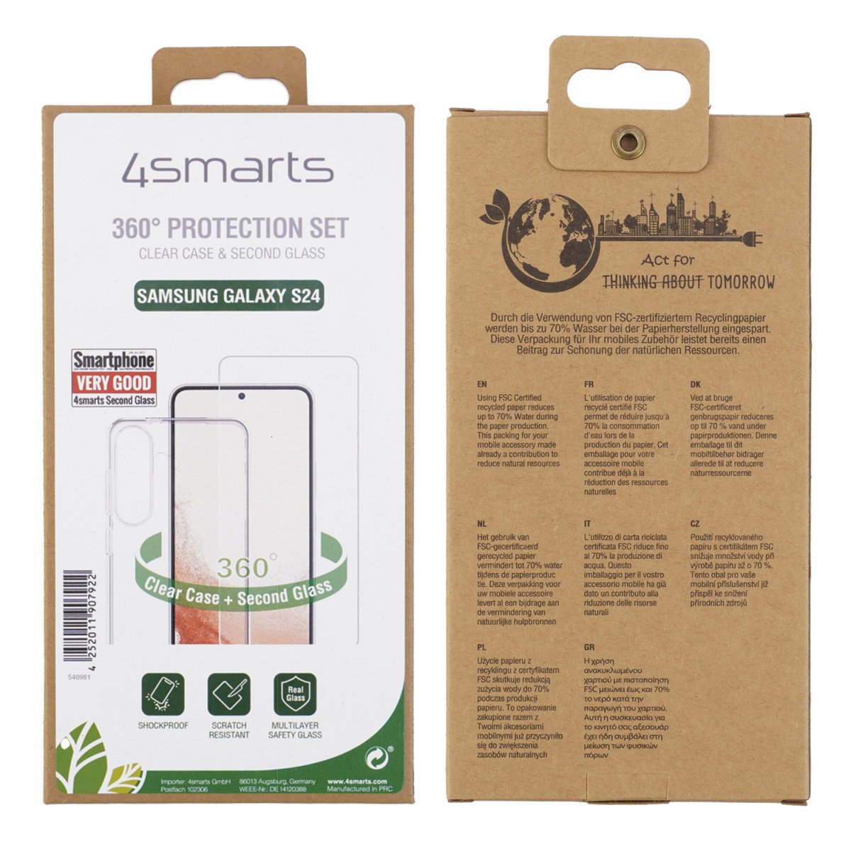 EAN 4252011907922 - 4smarts 540981 funda para teléfono móvil 15,8 cm (6.2") Transparente imagen 3