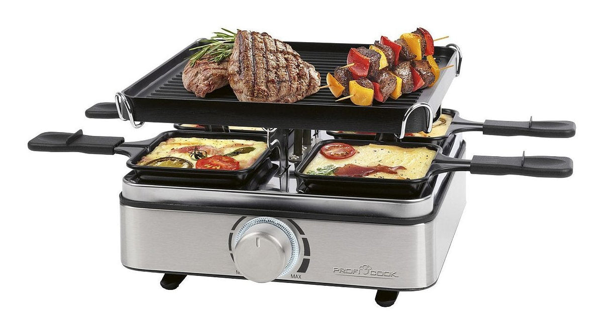 Proficook Raclette-Grill Pc-Rg 1301 (Acero Inoxidable Negro) 501301