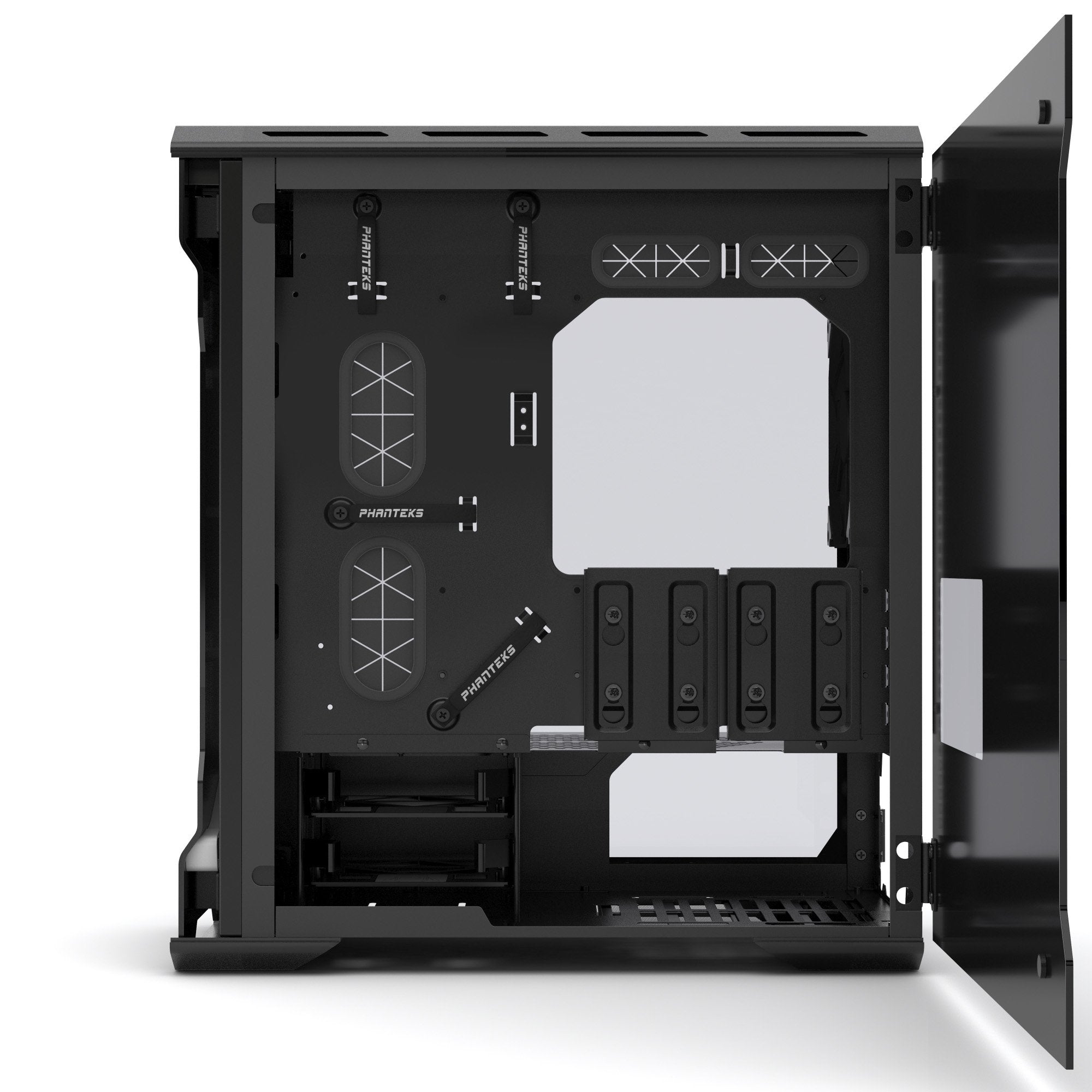 Caja Tour Micro Atx Phanteks Enthoo Evolv Con Paneles De Cristal (Negro)
