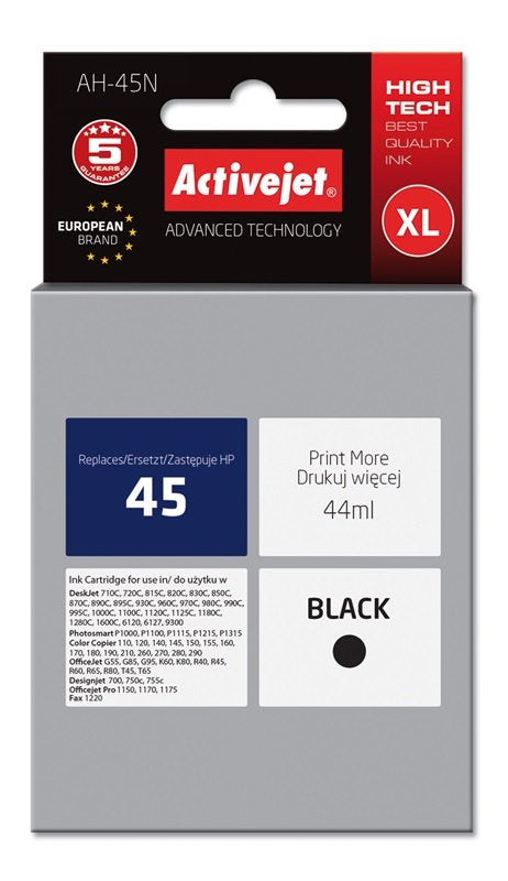 EAN 5904356284730 - Activejet AH-45N cartucho de tinta 1 pieza(s) Compatible Alto rendimiento (XL) imagen 1