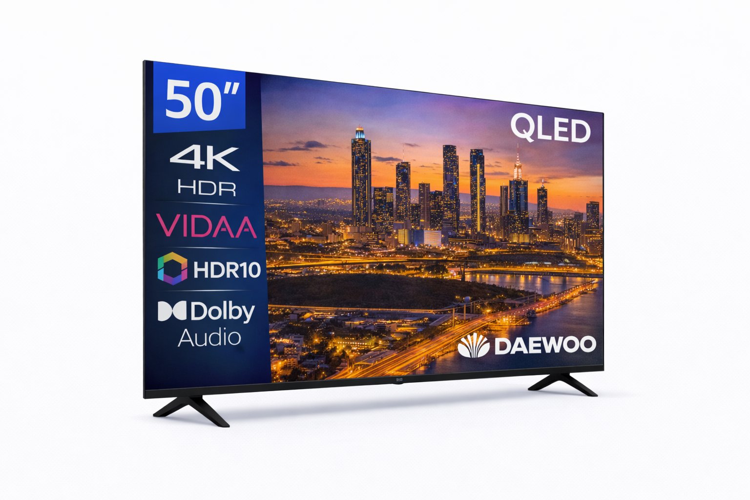 Televisor Daewoo 50 " Qled 4k Uhd 50vb56qv Smart Tv