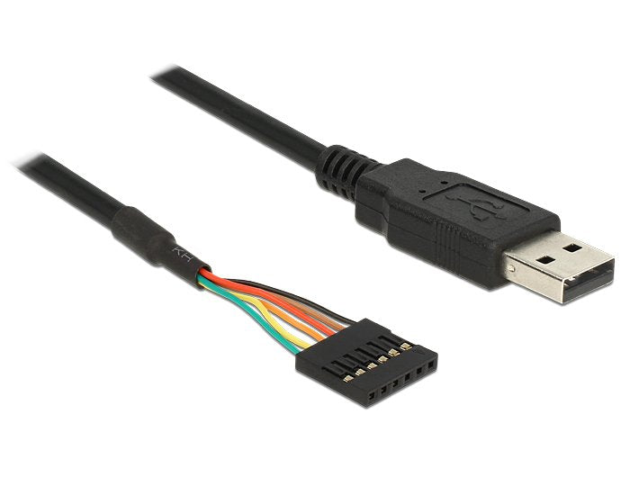 Delock Cable Usb> Serial Ttl Conector De Cabezal De 6 Pines 1,