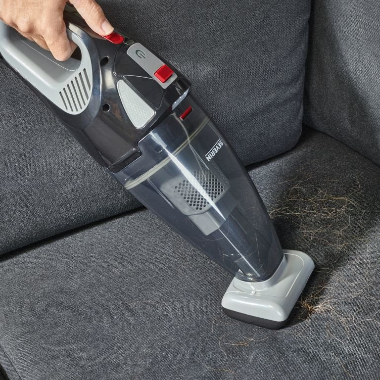 Aspiradora Severin Hv 7147 De Mano Negro, Gris, Rojo Combinado