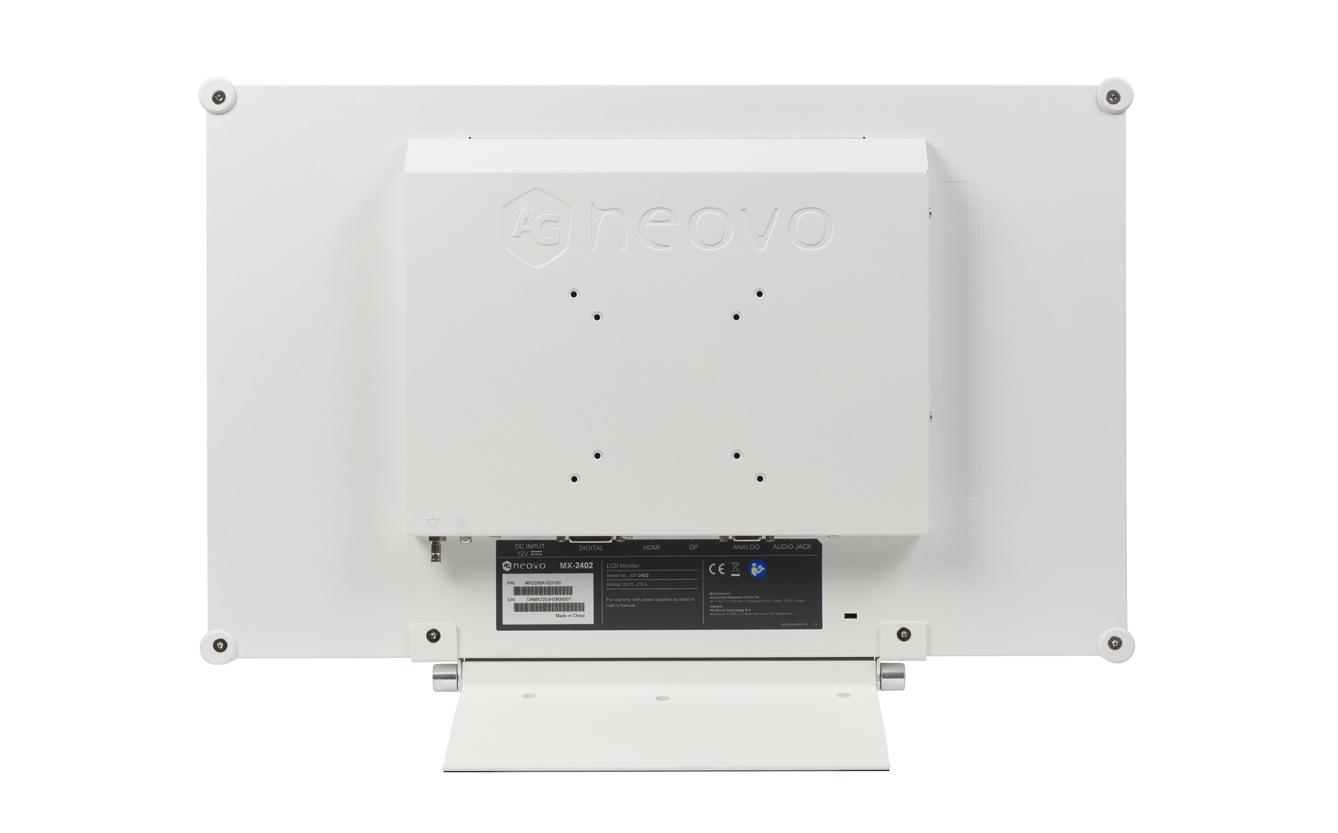 EAN 4710739598322 - AG Neovo MX-2402 pantalla para PC 60,5 cm (23.8") 1920 x 1080 Pixeles Full HD LED Blanco imagen 4