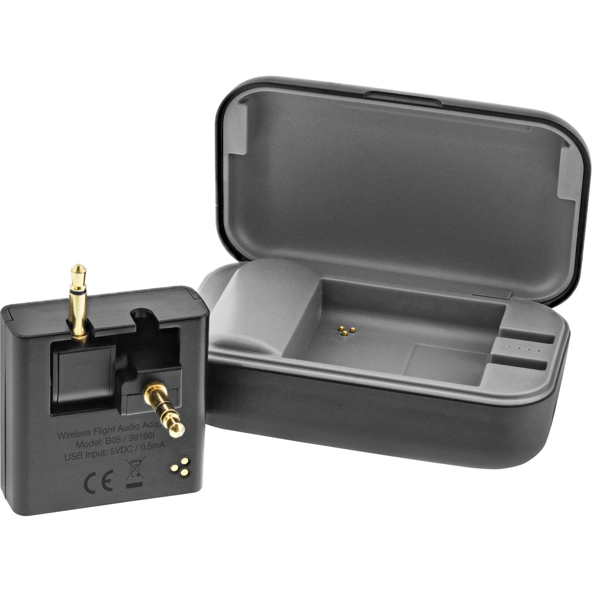 Transmisor De Audio Bluetooth Para Aviones Inline, Bt 5.0, Aptx Hd/Ll, Adaptador De Vuelo Con Estuche De Carga