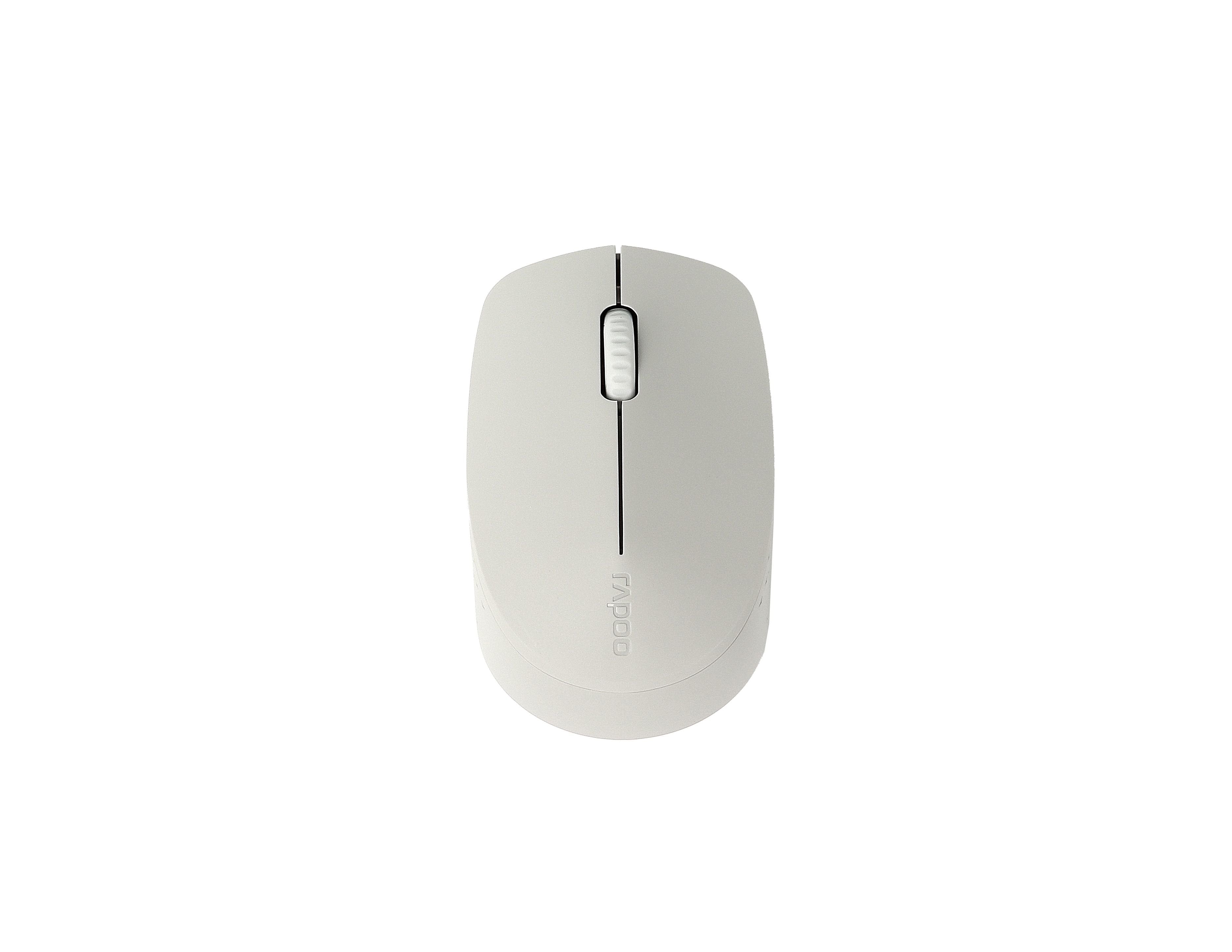 Rapoo My M100 Silent Comfortable Silent Multi-Mode Mouse, Light Grey