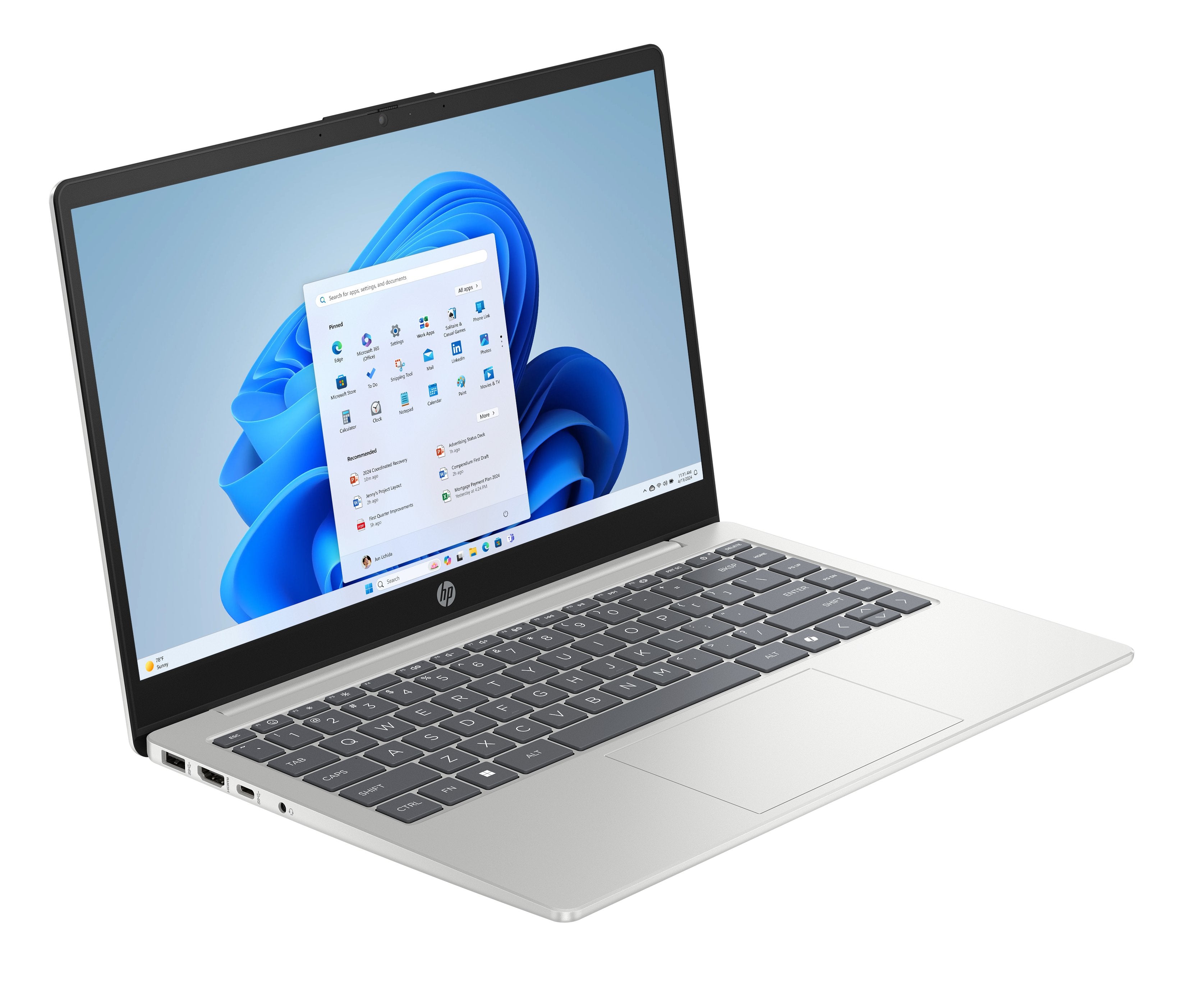 EAN 199251541643 - HP Laptop AI 14-hc0000ns Intel Core Ultra 7 255U Portátil 35,6 cm (14") Full HD 16 GB DDR5-SDRAM 1 TB SSD imagen 2