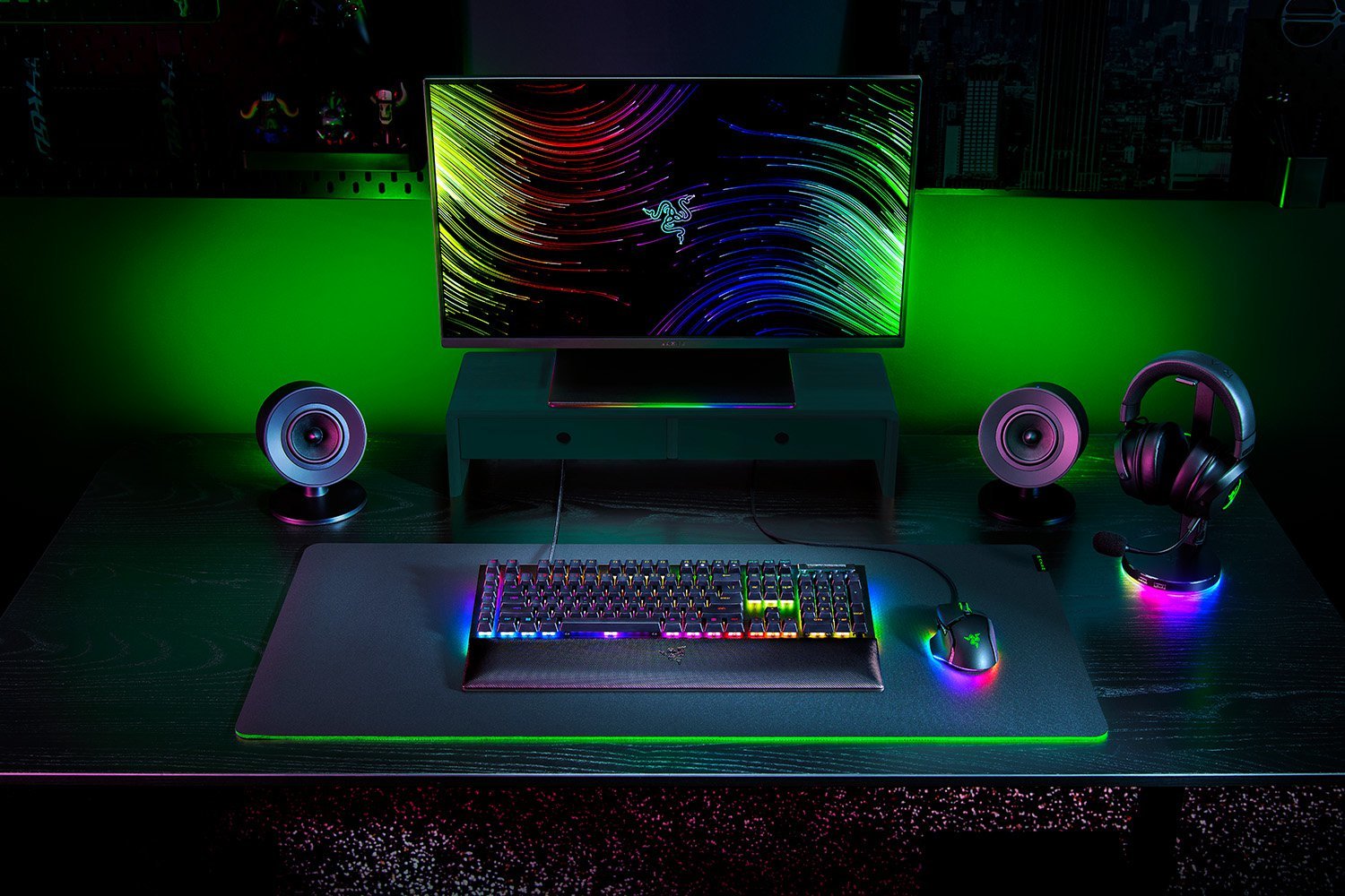 Teclado Con Cable Gamer Mecánico (Razer Green) Razer Blackwidow V4 Rgb (Negro)