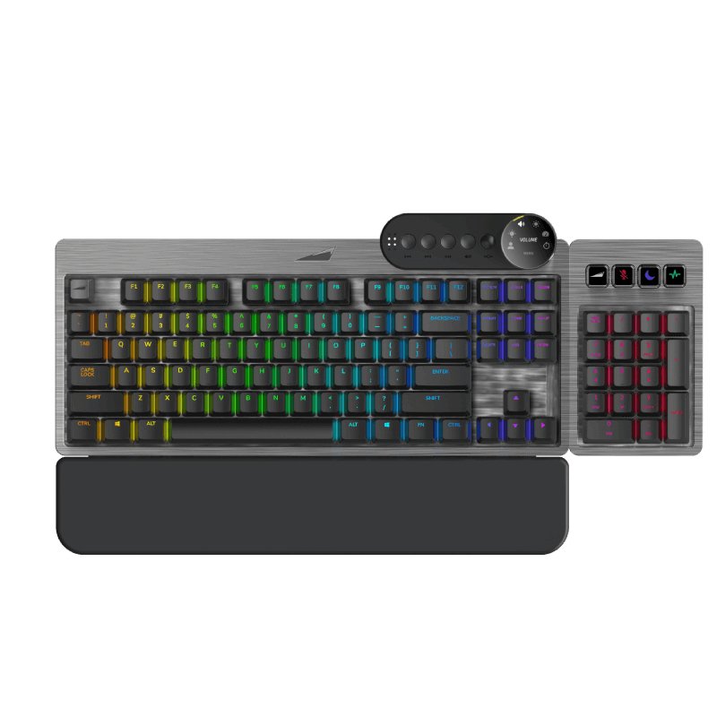 EAN 8720254075570 - Mountain Everest Max teclado Juego USB QWERTZ Alemán Gris imagen 1