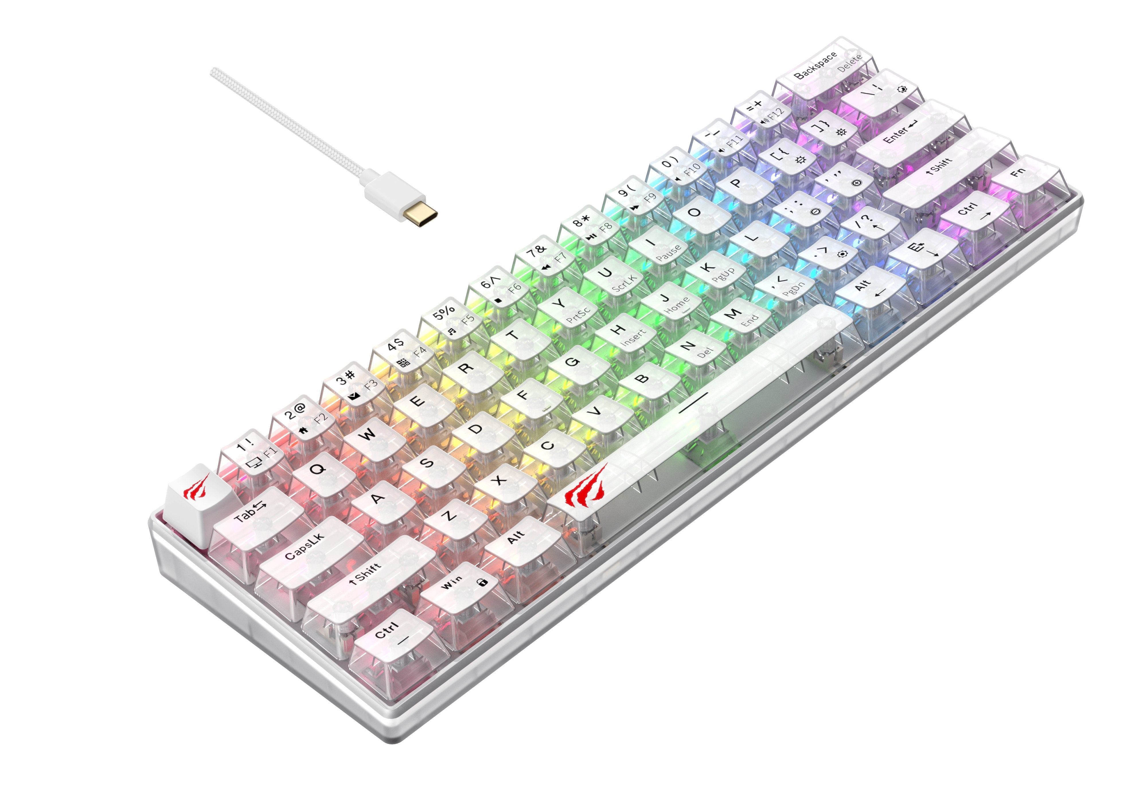 EAN 6939119028862 - Havit KB903L (Transparent white) teclado Juego USB QWERTY imagen 3