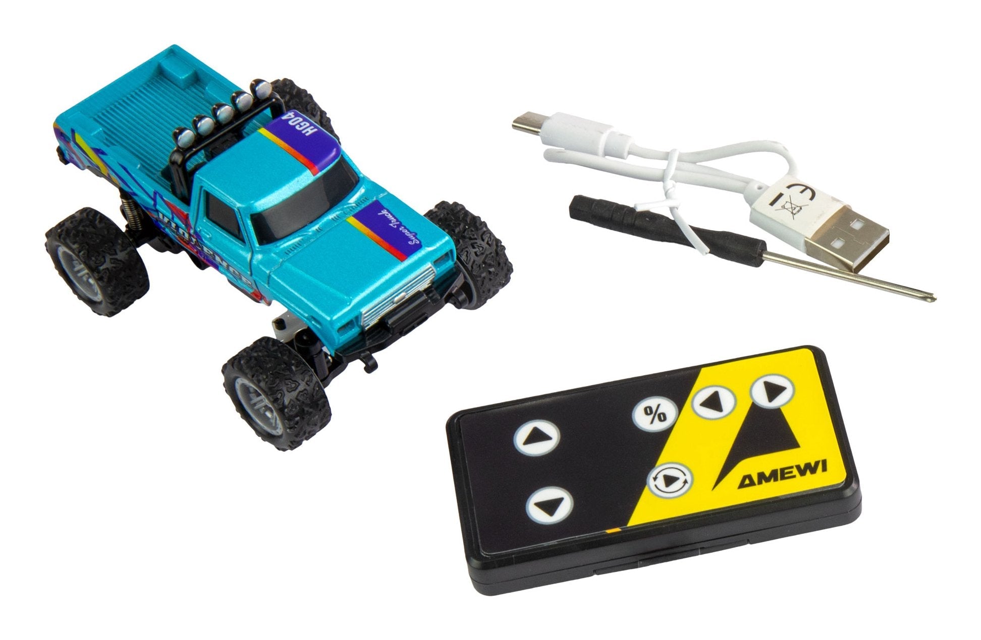 Amewi Rc Monmertruck Die Cam Li-Ion 200mah Azul 6+