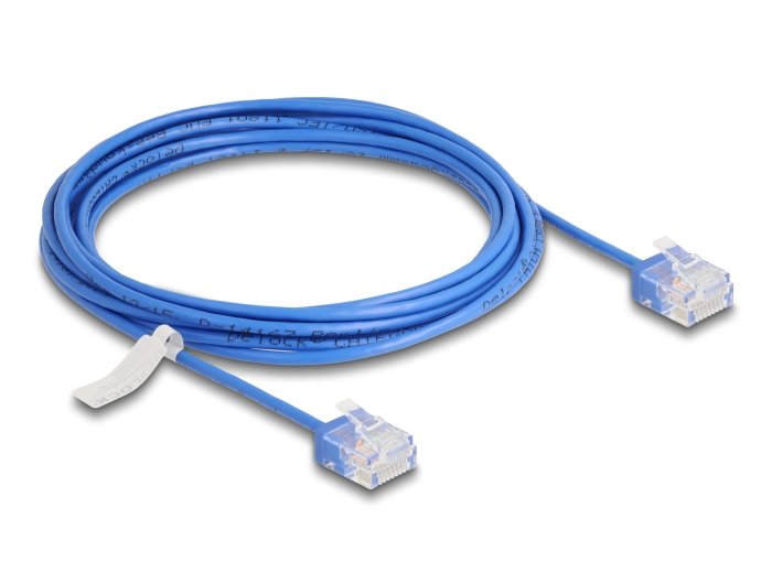 Delock Rj45 Cable De Red Cat.6 Utp Ultra Slim 3 M Aal Con Kurzen Machon