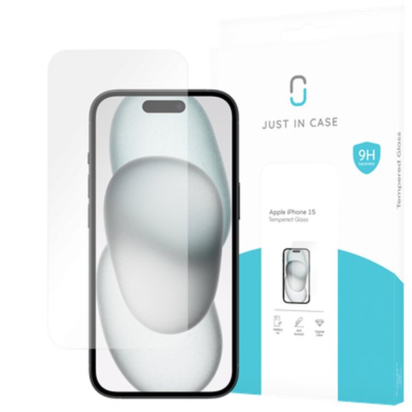 Protector Pantalla Cristal Templado Iphone 15 Just In Case Protector De Pantalla Cristal Templado / Compatible Con Iphone 15/ Transparente