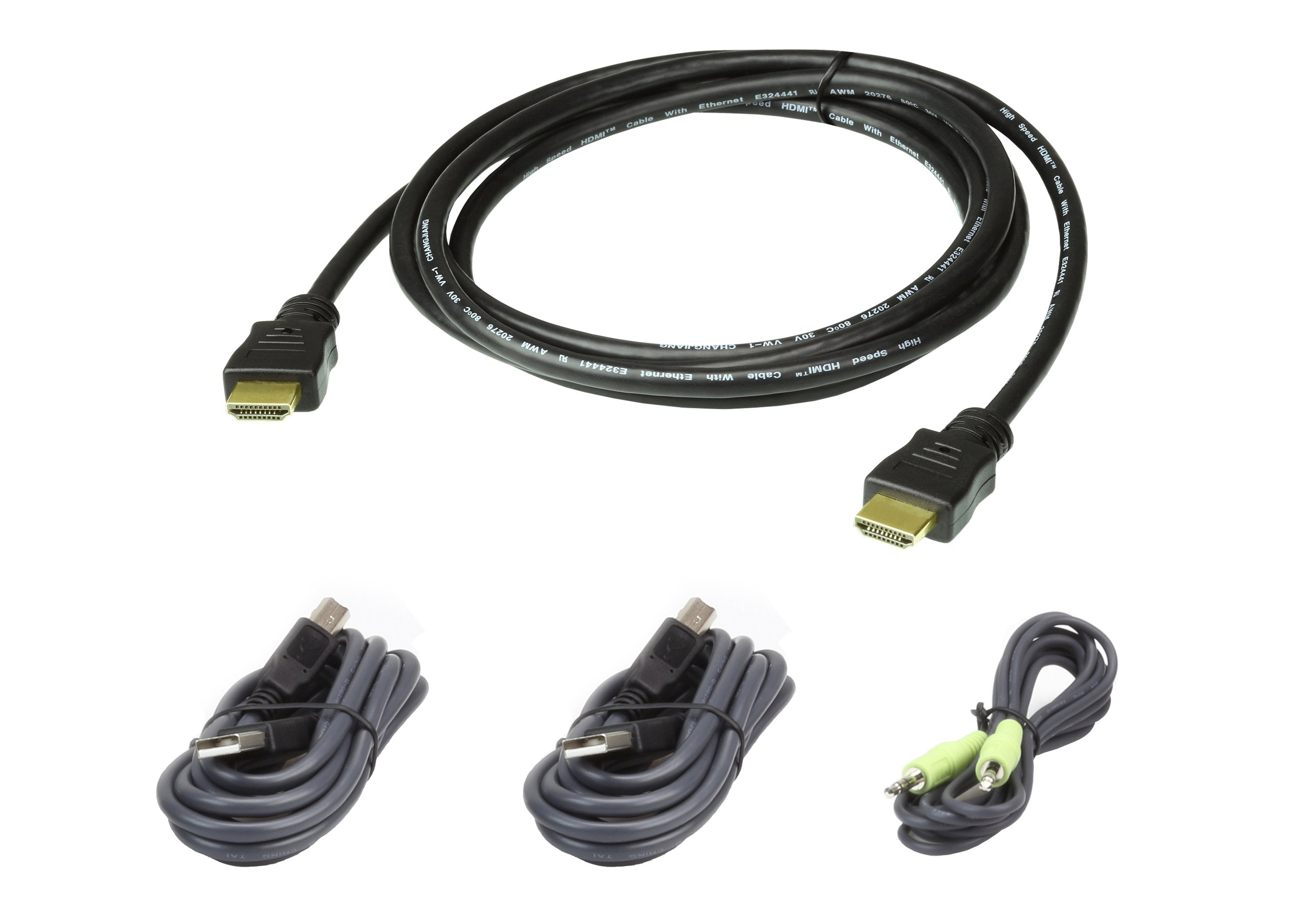 Aten Kit De Cable Para Kvm Seguro Hdmi Usb De 1,8 M