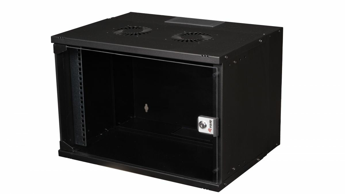 Equip 19" Armario Mural Puerta De Cristal Eco 540x400mm 7u Negro